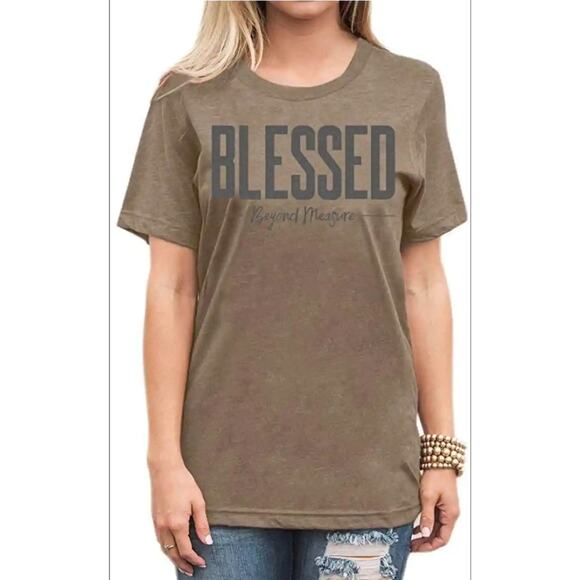 Blessed Beyond Measure Graphic Shirt, Large - Picture 1 of 6
